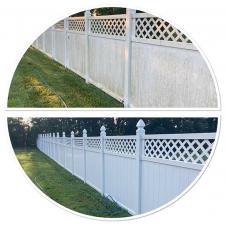 Privacy Vinyl Fence Soft Wash on King Richard Drive, Moscow Mills, MO